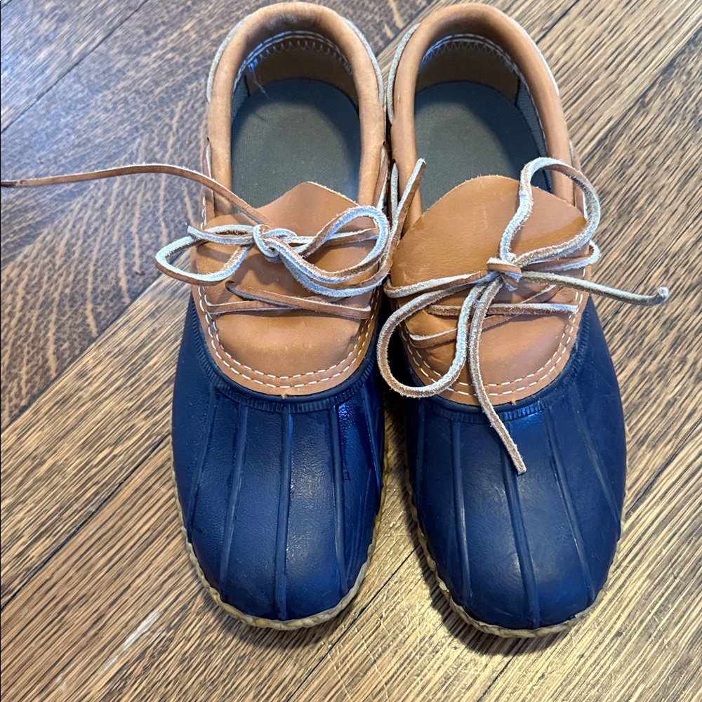 Womens Two-Tone Leather LL Bean boots